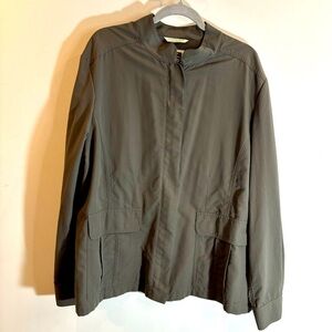 TILLEY Sz 18 Unlined Multiple Pockets Lightweight Waterproof Utility Jacket